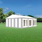 Partytent 5x6 PVC - Classic | Grijs / wit, Tuin en Terras, Verzenden, Partytent, Nieuw, 4 tot 6 meter