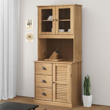 vidaXL Opzetkast VIGO 78x30x100 cm massief grenenhout, Verzenden