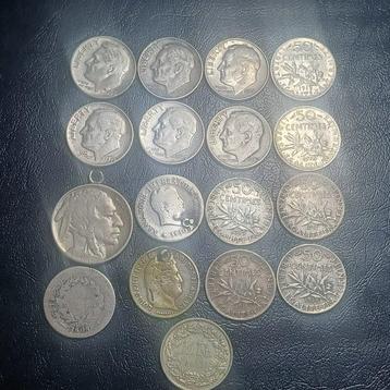 États-Unis, France. 50 Centimes (Sans Prix de Réserve)