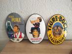 Lot van 3 emaille bier reclame borden - Reclamebord (3) -