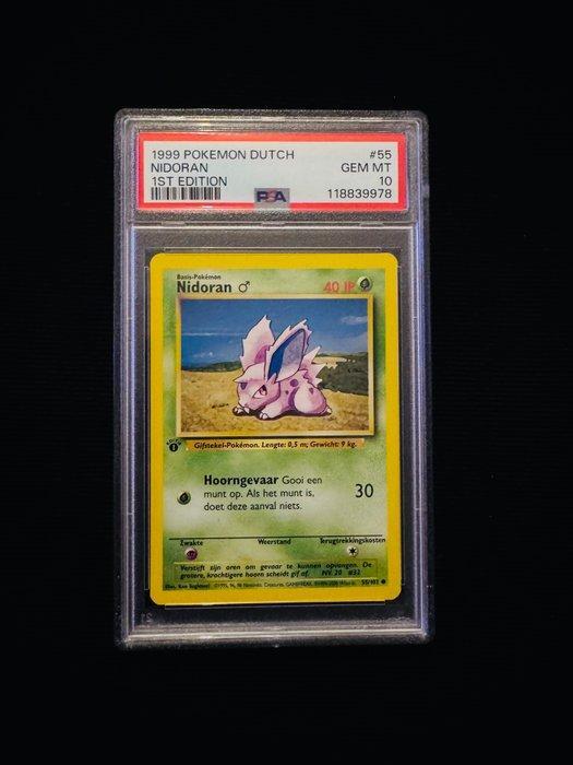 Pokémon - 1 Graded card - Nidoran #55 First edition - PSA 10, Hobby en Vrije tijd, Verzamelkaartspellen | Pokémon