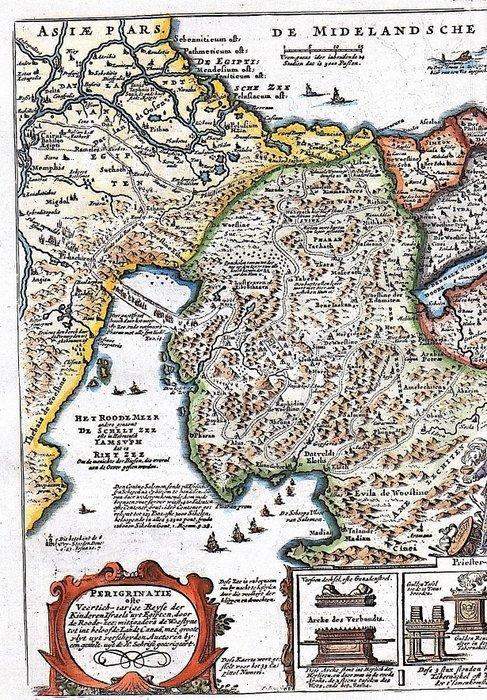 Middle East - Heilige Land; P. Meijer - Perigrinatie ofte, Boeken, Atlassen en Landkaarten