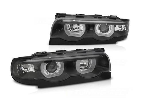 3D LED Angel Eyes koplampen Black geschikt voor BMW E38, Autos : Pièces & Accessoires, Éclairage, Envoi