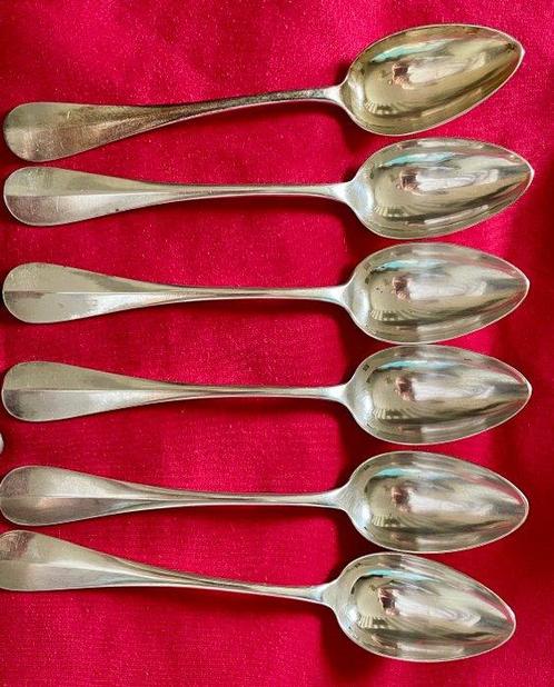 Christofle - Cuillère - Baguette - Plaqué(e) argent, Antiek en Kunst, Antiek | Meubels | Tafels
