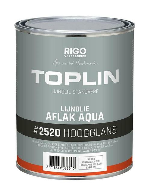 TOPLIN #2520 AQUA AFLAK HOOGGLANS (voorheen Aquamarijn LINOL, Bricolage & Construction, Peinture, Vernis & Laque, Envoi