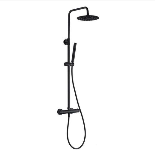 Douchestang set zwart Atlanta thermostaat douchekop douche, Doe-het-zelf en Bouw, Sanitair, Douche, Nieuw, Verzenden