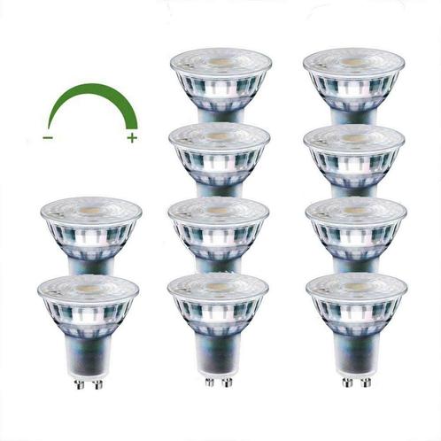 AANBIEDING Voordeelpak 10 stuks LED Spot 5.5W  GU10 Dimbaar, Maison & Meubles, Lampes | Spots, Envoi