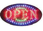 LED bord ' OPEN' round, Verzenden