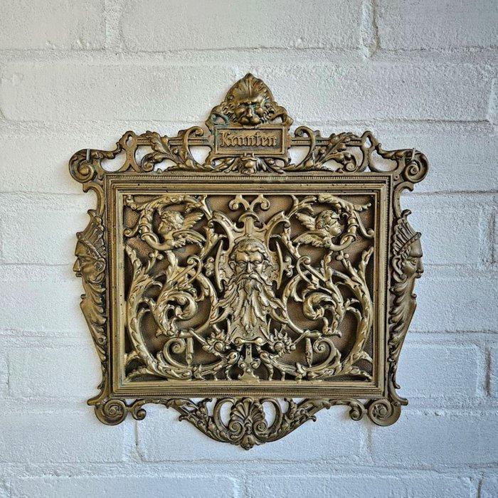 Brievenhouder - Gegoten messing, Antiek en Kunst, Antiek | Overige Antiek