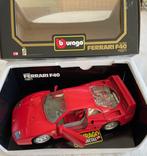 Bburago 1:18 - Voiture miniature - Ferrari F40 1987 rot No., Hobby en Vrije tijd, Nieuw