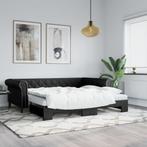 vidaXL Slaapbank onderschuifbed en matrassen 90x200 cm, Huis en Inrichting, Verzenden, Nieuw