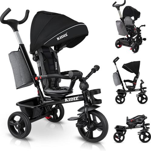KIDIZ® 5in1 Kinderfiets - Loopfiets - Driewieler - Zwart •, Kinderen en Baby's, Overige Kinderen en Baby's, Verzenden