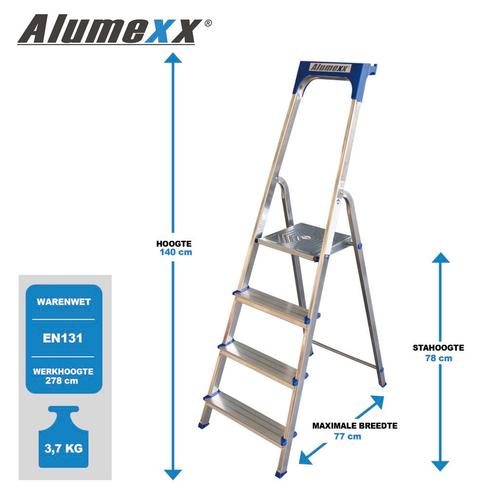 Alumexx ECO huishoudtrap, Bricolage & Construction, Échelles & Escaliers, Envoi