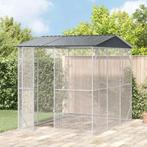 vidaXL Vogelkooi Antraciet 227 x 310 x 247 cm Gegalvaniseerd, Dieren en Toebehoren, Verzenden, Nieuw
