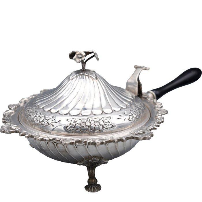 Brasero - Victoriano / Eduardiano - Argent 925, Antiquités & Art, Antiquités | Argent & Or