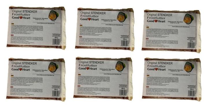 Stendker GoodHeart 6x 500gr plaat (Diepvriesvoer), Animaux & Accessoires, Poissons | Aquariums & Accessoires, Enlèvement ou Envoi