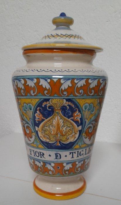 Vase avec couvercle (5) - Terre cuite - céramique Deruta, Antiquités & Art, Antiquités | Verre & Cristal