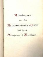 Ovide - (ILLUSTRATED MANUSCRIPT) Rondeaux sur les, Antiek en Kunst, Antiek | Boeken en Manuscripten