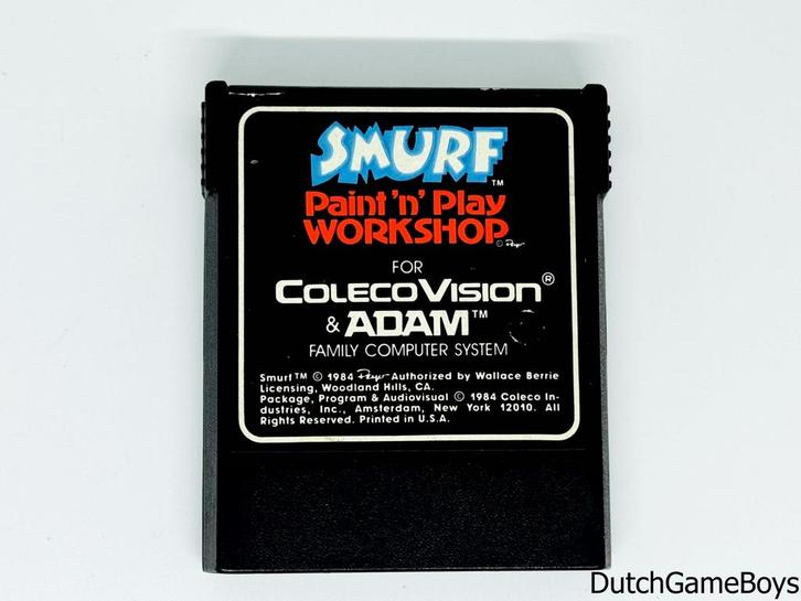 Colecovision - Smurf - Paint N Play - Workshop, Games en Spelcomputers, Spelcomputers | Overige, Gebruikt, Verzenden