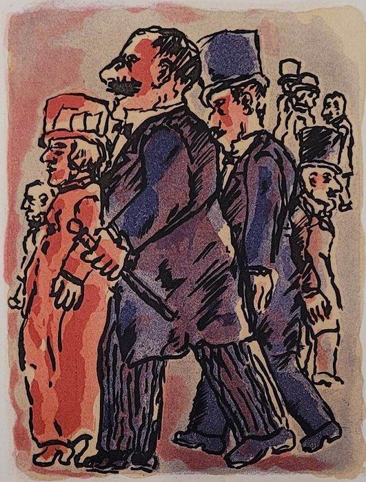 Franz Borghese (1941-2005) - La folla, Antiek en Kunst, Antiek | Overige Antiek