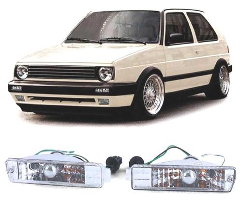 CLIGNOTANTS AVANT VOLKSWAGEN VW GOLF 2 84-91 CHROMÉ, Auto-onderdelen, Verlichting, Verzenden