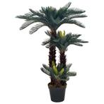 vidaXL Kunstplant met pot cycaspalm 125 cm groen, Huis en Inrichting, Woonaccessoires | Kunstplanten en Kunstbloemen, Verzenden