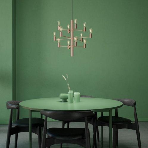 Herstal - Herstal Group - Lampe à suspendre - Manola 12 - Or, Antiek en Kunst, Antiek | Verlichting