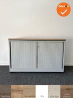 Roldeurkast - Ahrend - 74x100x45cm - Wit beige met wit beige, Werkplek, Ophalen of Verzenden, Gebruikt, Kast