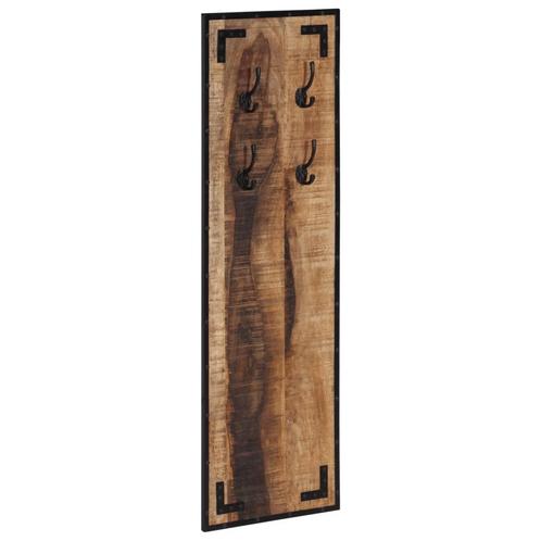 vidaXL Kapstok 35x8x110 cm massief ruw mangohout, Huis en Inrichting, Woonaccessoires | Kapstokken, Nieuw, Verzenden