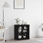 vidaXL Sideboard met LED-verlichting Zwart Eiken 60,5x37x67, Huis en Inrichting, Verzenden, Nieuw