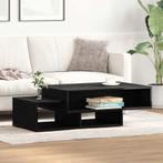 vidaXL Salontafel 105x55x32 cm bewerkt hout zwart eikenkleur, Huis en Inrichting, Verzenden, Nieuw