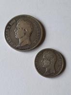 Frankrijk. Karel X (1824-1830). 2 Francs 1829-A et 5 Francs
