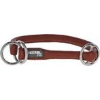 Rundleder-halsband roma mit stopper 50cm, 8mm, cognac -