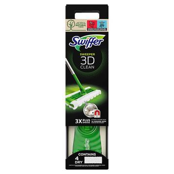 Swiffer 3D Clean vloerreiniger starterskit - incl. 4 droge