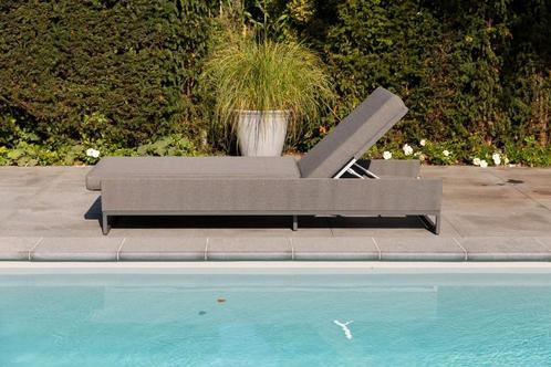 Exotan Rhodos ligbed stone grey |, Tuin en Terras, Tuinsets en Loungesets