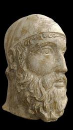 sculptuur, Testa Bronzo di Riace - 37 cm - marmerstof