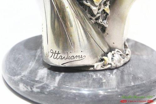 Giuliano Ottaviani opera scultura in lastra argento vaso, Antiek en Kunst, Antiek | Zilver en Goud