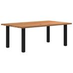 vidaXL Eettafel rechthoekig 200x120x74 cm massief eikenhout, Huis en Inrichting, Tafels | Eettafels, Verzenden, Nieuw
