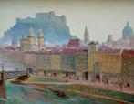 Karl (Charles) John (1872-1962) - View of Salzburg, Antiek en Kunst, Kunst | Schilderijen | Klassiek