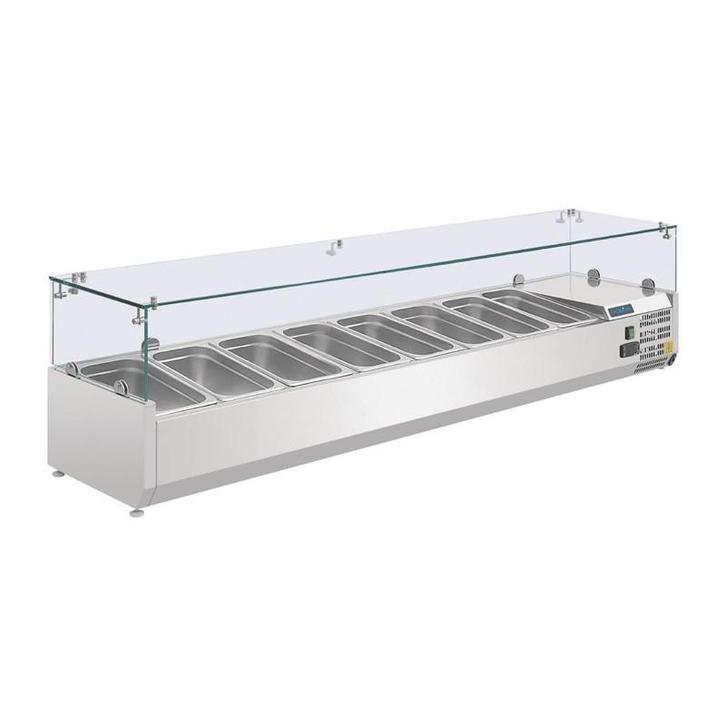 Polar G-serie opzetkoelvitrine 8x GN 1/4, Zakelijke goederen, Horeca | Keukenapparatuur, Koelen en Vriezen, Verzenden