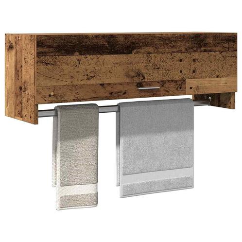 vidaXL Kledingkast 100x32,5x35 cm bewerkt hout oud, Huis en Inrichting, Kasten | Kleerkasten, Nieuw, Verzenden