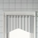 vidaXL Gordijnrails 2 st 90-130 cm aluminium wit en, Maison & Meubles, Ameublement | Rideaux & Stores à lamelles, Verzenden