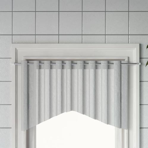 vidaXL Gordijnrails 2 st 90-130 cm aluminium wit en, Huis en Inrichting, Stoffering | Gordijnen en Lamellen, Nieuw, Verzenden