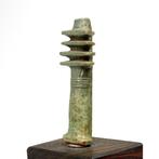 Oud-Egyptisch Faience Djed pilaar amulet, Antiek en Kunst