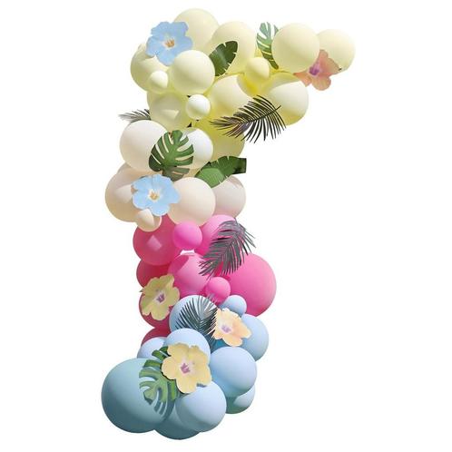Gekleurde Ballonnenboog Bladeren En Bloemen, Hobby & Loisirs créatifs, Articles de fête, Envoi