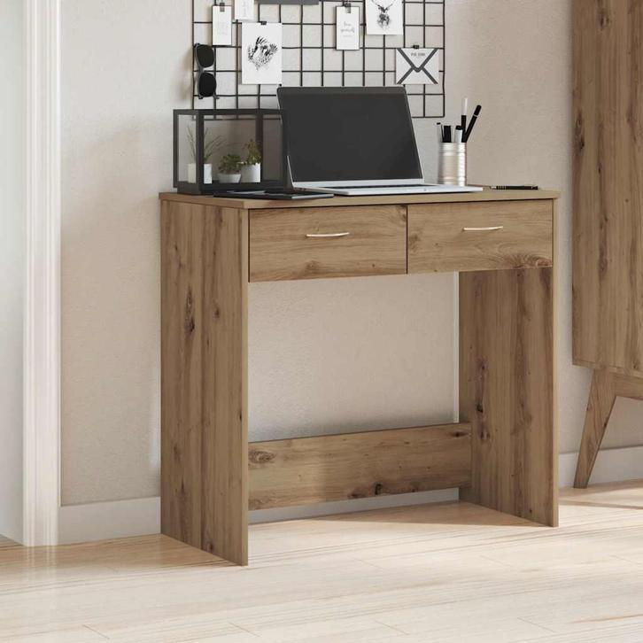 vidaXL Bureau 80x40x75 cm bewerkt hout artisanaal, Huis en Inrichting, Bureaus, Nieuw, Verzenden