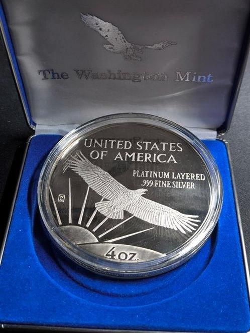 Verenigde Staten. Silver medal 1997 Liberty 4 oz .999 with, Postzegels en Munten, Munten | Europa | Niet-Euromunten