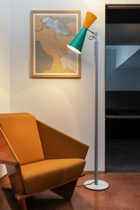 Le Corbusier - Lamp - Parliament Geel/Groen - Aluminium, Antiek en Kunst, Antiek | Verlichting