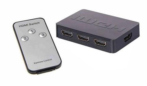 4 poort HDMI switch splitter hub verdeler + afstandsbedienin, Audio, Tv en Foto, Audiokabels en Televisiekabels, Nieuw, Verzenden