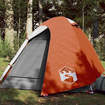 vidaXL Koepeltent 2-persoons waterdicht oranje, Verzenden, Nieuw